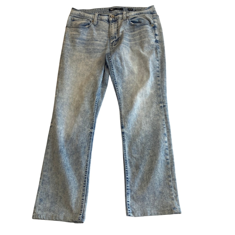 BKE Jeans Mason Men 32x30 (Fit 32x27) Straight Leg Light Wash Coolmax Stretch
